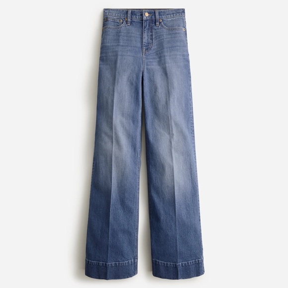 J. Crew Denim - J.Crew Wide-leg denim trouser in Pearl Street wash